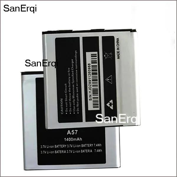 

10pcs Battery For Micromax A57 Mobile Phone Lithium Battery 1400mAh Batterie Accumulator Replacement Battery