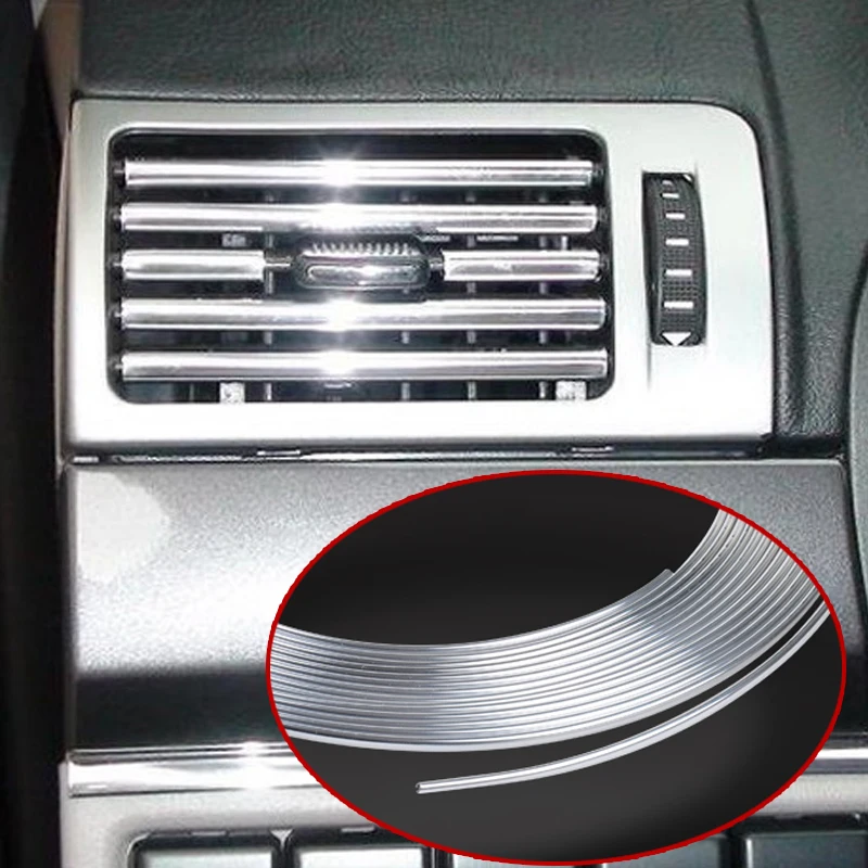 Overe 3M Car Interior Mouldings Chrome Strip DIY For Honda Civic Accord Fit Subaru Impreza Forester XV Nissan Qashqai Juke Tiida