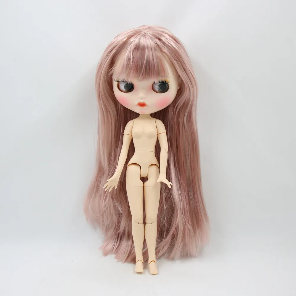 Băng Giá DBS Blyth Búp Bê 1/6 BJD Nude Chung Thân Trắng Da Hồng Phối Màu Tóc Dài Thẳng Và Mờ Mặt BL60228800