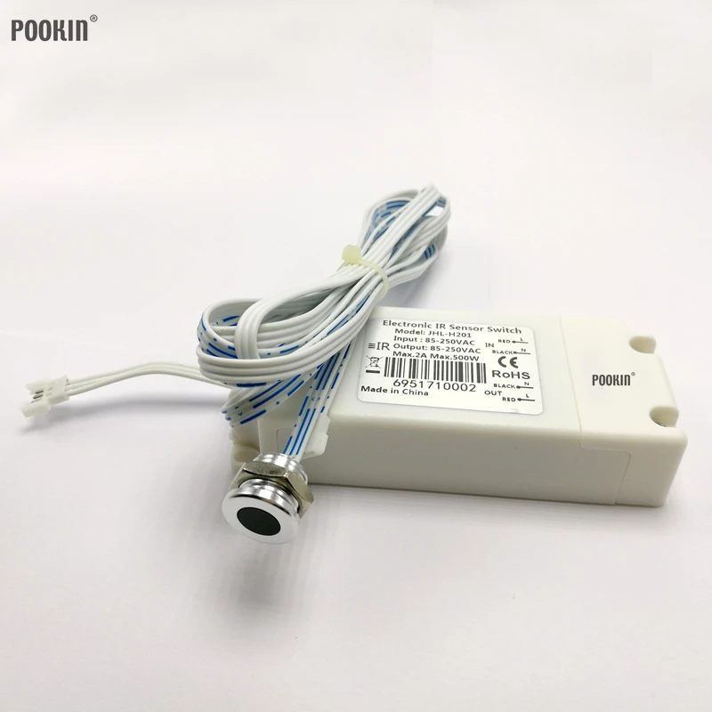 Patented Two Models IR Sensor Switch 500W AC85V-250V Infrared Sensor Switch Motion Sensor Induction Auto On/off Lamps 4-9CM CE