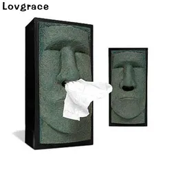 High-end 2018 New Creative Gorilla Face People Face Tissue Box Bathroom Car Room Napkin Holder Paper Towel Holder Tissue Holder