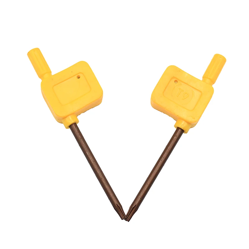 Llave de bandera amarilla T9 Torx, llave de tornillo estándar, soporte de Herramientas CNC, accesorio de torno, soporte de herramientas, accesorios