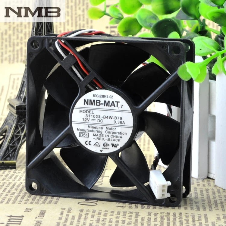 

Оригинальный Для NMB 8025 8 см 80 мм 3110KL-04W-B79 2851 2821 переключатель DC 12V 0.38A инвертор сервера Вентилятор охлаждения