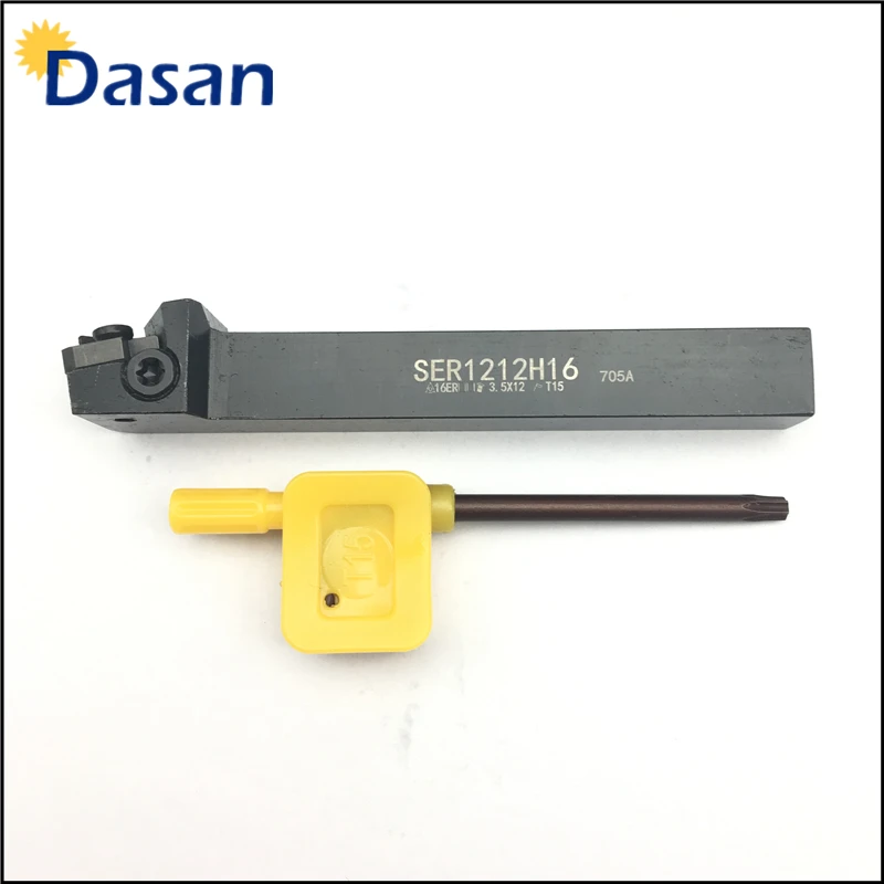 أداة تحويل الخيط قابلة للفهرسة SER1212H16 CNC, قضيب تخريم ، أداة تحول ل 16ER AG60 ، إدراج carbideالموضوع ، اليد اليمنى