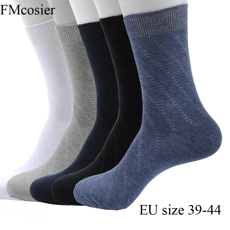 

10 Pairs New Autumn Winter Male High Quality Mens Cotton Crew Socks for Man Black White Sheer Dress Harajuku 39 40 42 44