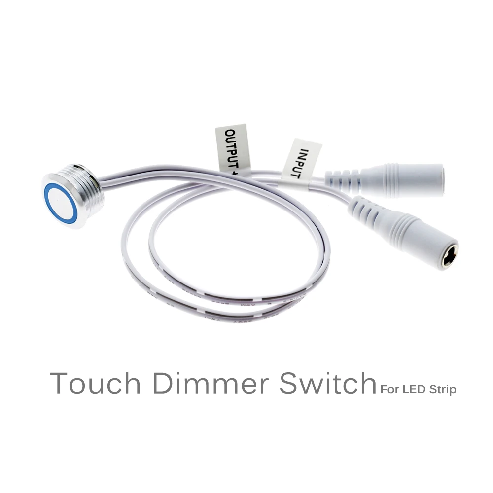 LED Dimmer DC12V Luce del Sensore di Tocco Dimmer Luminosità Stepless Dimmerabile Interruttore Per La Striscia del LED Da Letto FAI DA TE Armadio Cabinet Light