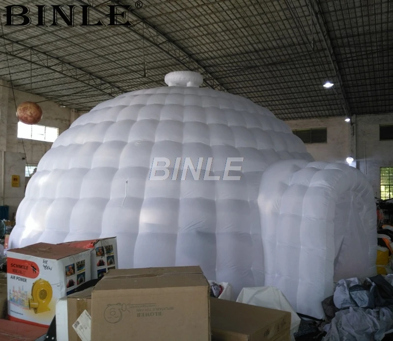 

Most popular 8mD white giant inflatable igloo dome tent with 1 entrance for outdoor party events