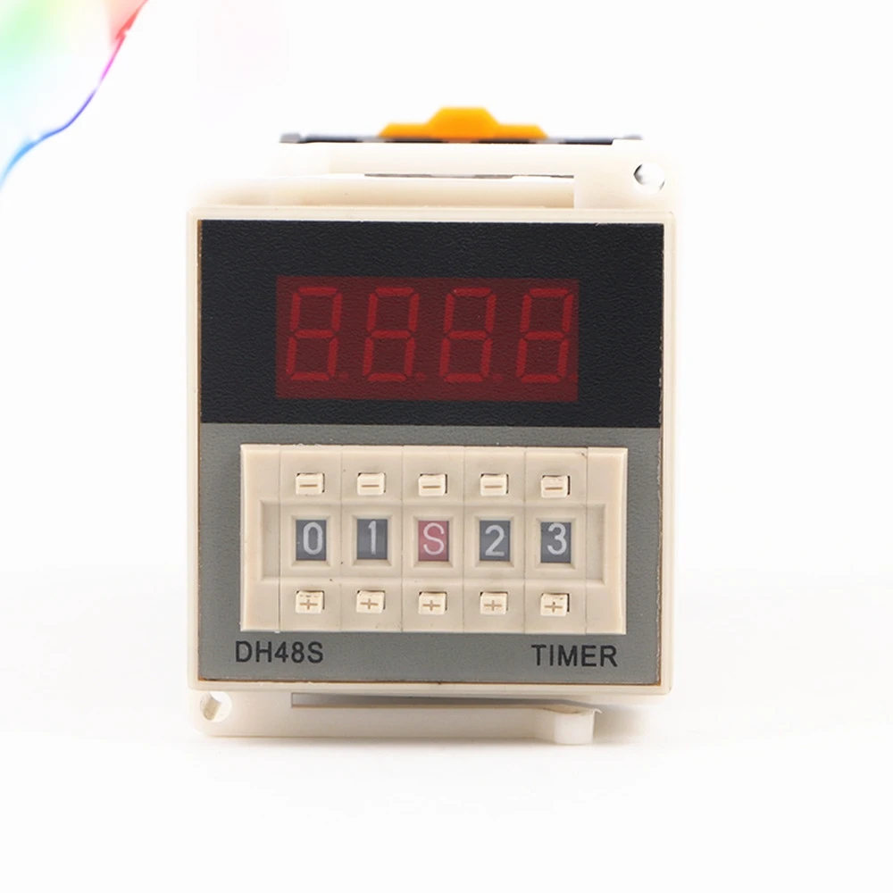 DH48S-1Z 12V 24V 110V 220V AC Digital Timer Relay On Delay 8 Pins SPDT Reset/Pause Function