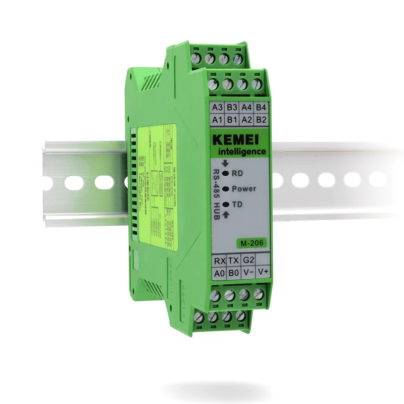 

RS485 Hub Sharer 4-Port 1-Divide 4-Channel RS232/RS485 Converter Photoelectric Isolation Three-Terminal Isolation