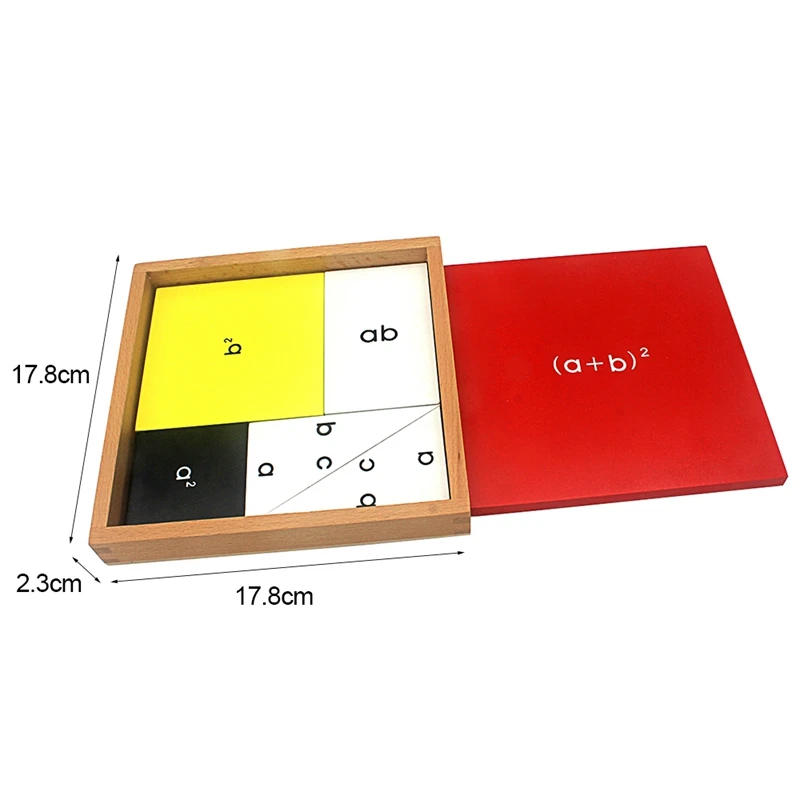 Wooden Toy Montessori Pythagorean Theorem ABC Board Math Formula Learning School Classroom Teaching Aids Early Educational Toys