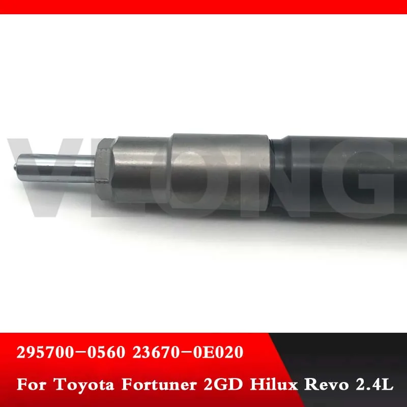 Genine New Inyector Common Rail Fuel Injector Assy 295700-0560 23670-0E020 23670-0E040 For Toyota Fortuner 2GD Hilux Revo 2.4L