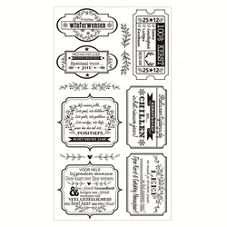 Dutch Text Word Pattern Transparent Clear Silicone Stamp/Seal For DIY Scrapbooking/photo Album Decorative Clear Stamp Lace