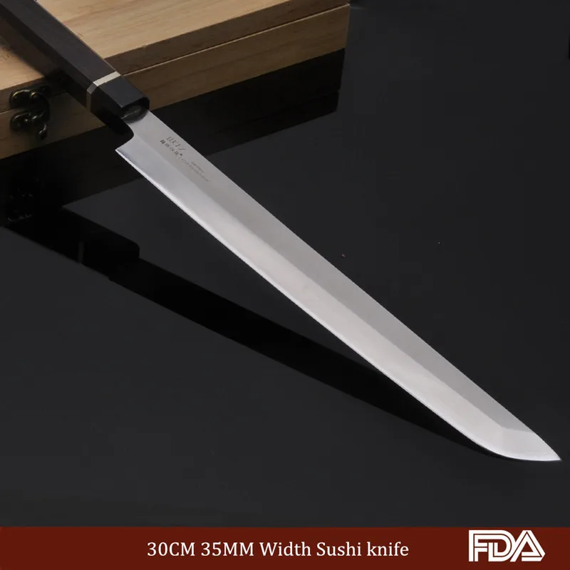 10.5inch Hot Sale Salmon Fish Fillet Sushi Sashimi Takohiki Sakimura Knife Made In Japan With Cover Saya Sheath Scabbard