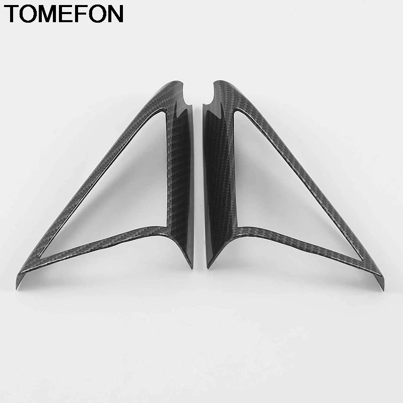 TOMEFON For Skoda Karoq 2017 2018 2019 Front A Pillar Door Triangle Stereo Loud Speaker Cover Trim Interior Accessories ABS SS