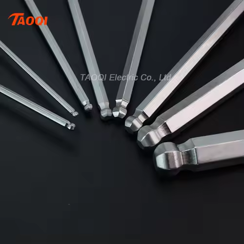 2/2.5/3/4/5/6/8/10mm Ball/Flat head Hex key allen wrench Hand tool Universal Quick Snap Adapter Chrome Vanadium Steel hexagona - Image 2