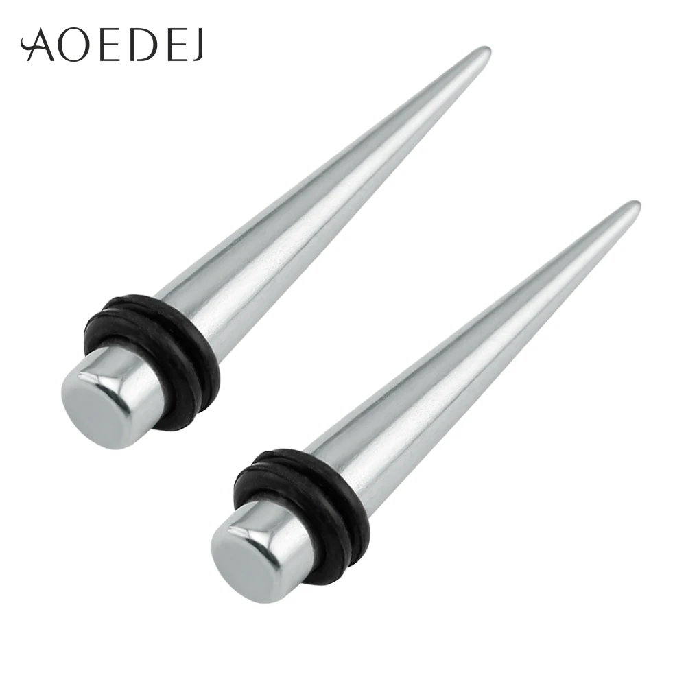 AOEDEJ 1.2-6mm tunnel ear plugs surgical steel ear gauges expander piercing oreja ear stretchers body jewelry pircing de orelha