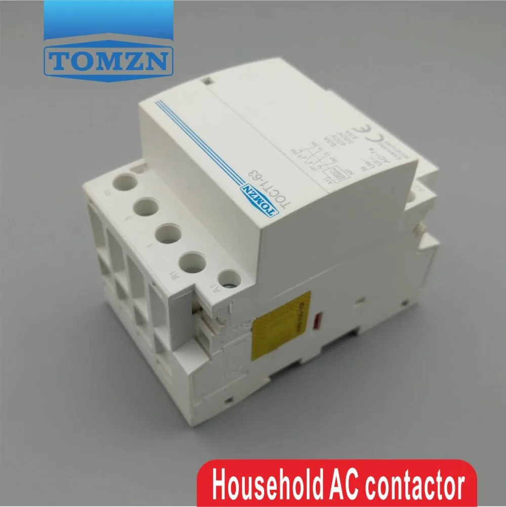 CT1 4P 63A 2NC 2NO 220V coil 400V~ 50/60HZ Din rail Household ac Modular contactor