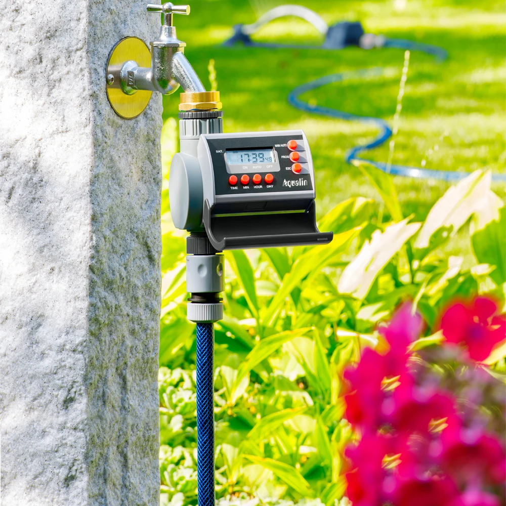 Électrovanne numérique pour la maison et le jardin, minuterie d'eau automatique, système de contrôle d'irrigation avec écran LCD, #21002