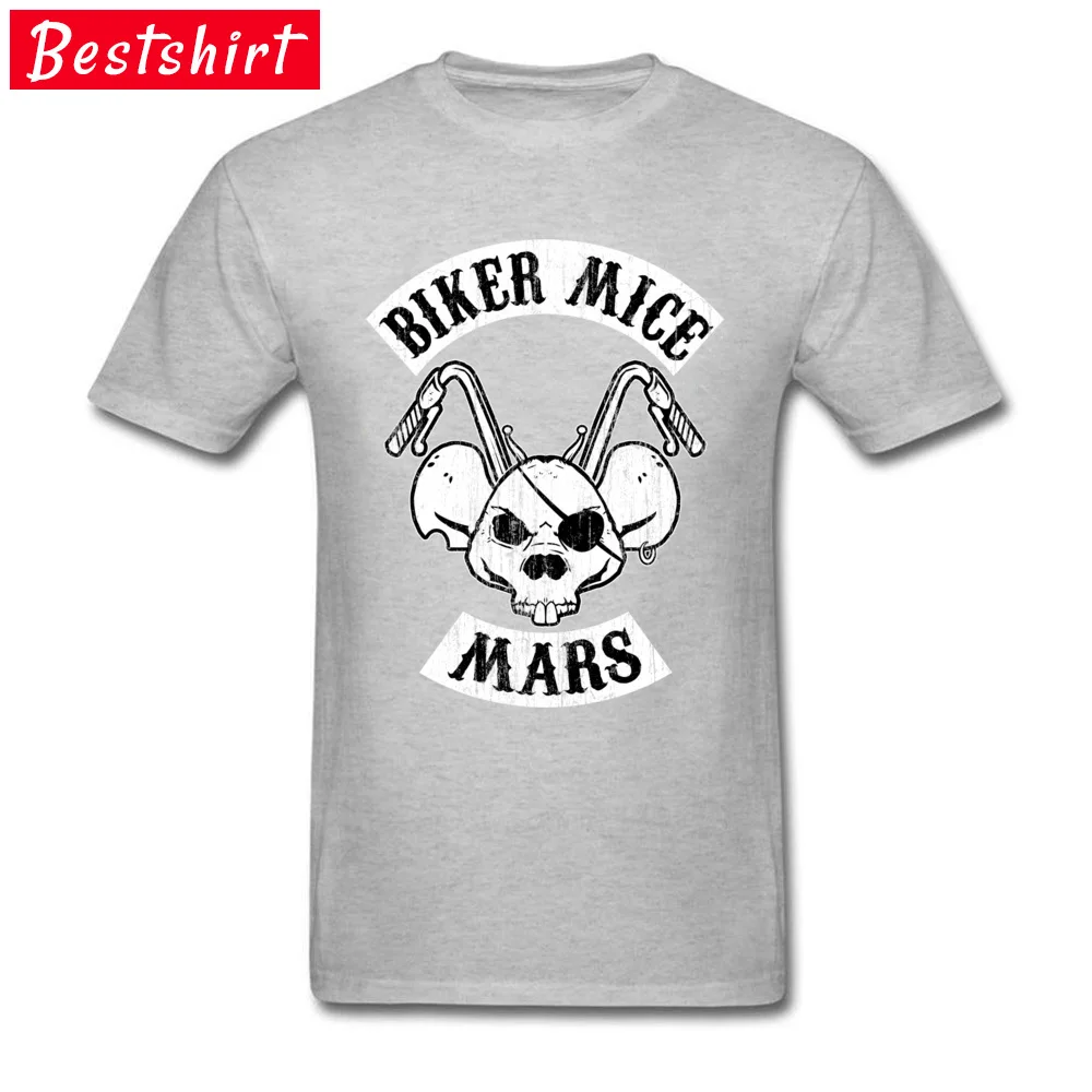 Biker Mice Mars Skull T Shirt Pirates Mouse Motorcycle Cool Tshirts Black Mens Streetwear Skull T-Shirts 3D