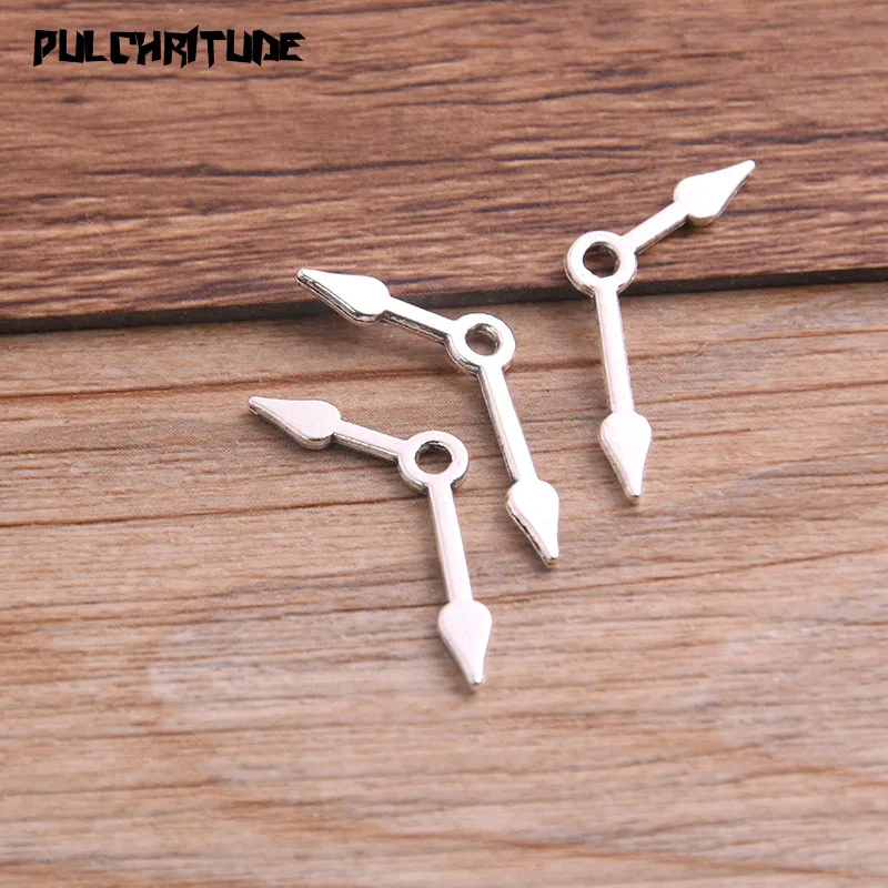 40PCS 10*27mm Two Color Vintage Metal Zinc Alloy Steampunk Pointer Charms Fit Jewelry Pendant Charms Makings