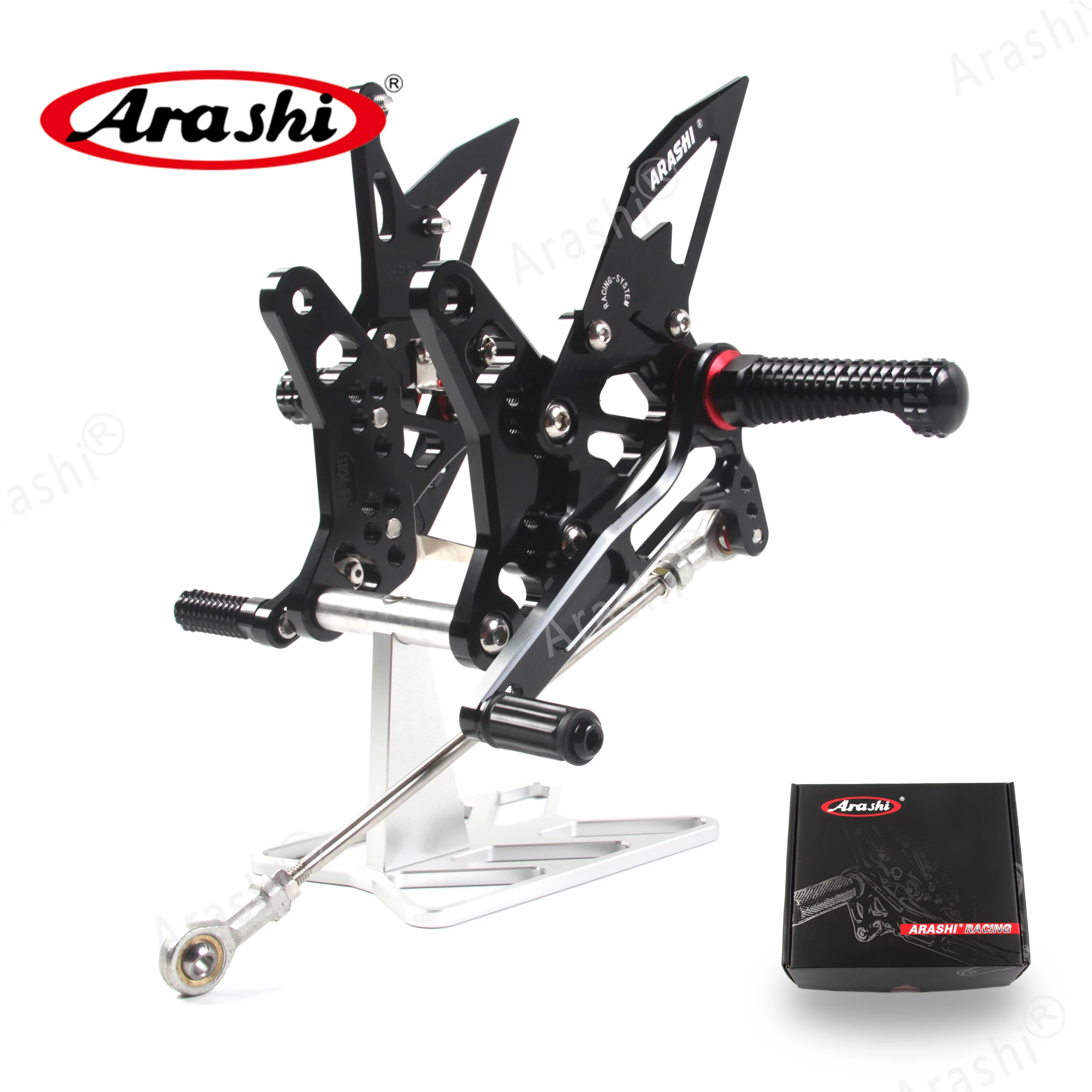 Arashi 1 Set For SUZUKI SV650 SV650S SV650X 2016 - 2023 Adjustable Footrest Rider CNC Foot Pegs Rearsets SV 650 S 2019 2020 2021