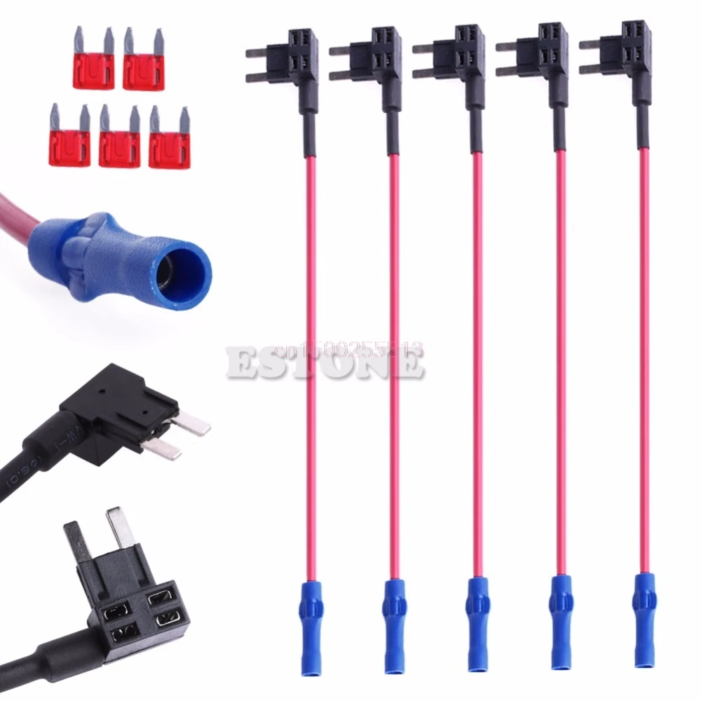 50JC 5Pcs Mini ATM Adapter tap Dual Circuit Adapter Holder For Car Auto Truck