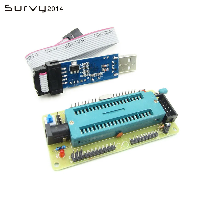 AVR ATMEGA16 Minimum System Board ATmega32 + USB ISP USBasp Programmer For ATMEL