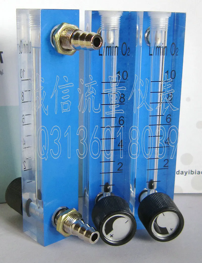 

Small square LZM-6T O2 oxygen flow meter square bar adjustable small flowmeter 1~10L/min