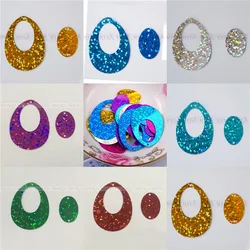 50g Hologram Flat Oval Egg Earring Shape PVC Loose Sequins Paillettes Sewing Wedding Craft&Decoration For Cloth