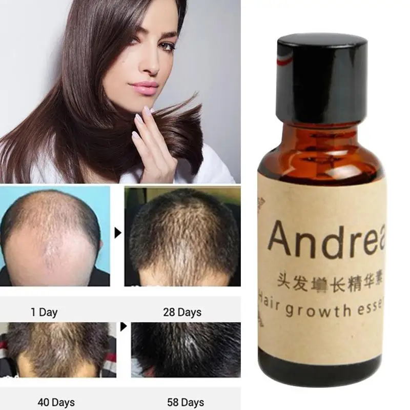 

5pcs Andrea Hair Growth Serum Oil Herbal Keratin Fast Hair Growth Alopecia Loss Liquid Ginger Sunburst Yuda Pilatory Oil