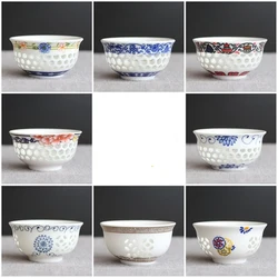 Exquisite Openwork ceramic cup 1pcs,Chinese traditional porcelain teaCup,Kung Fu Teacup,Tea accessories green tea cup