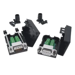 DB9 COM RS232 Transferência-Sinais Sem, Conector Masculino e Feminino, D Sub, 9Pin, 1Pc