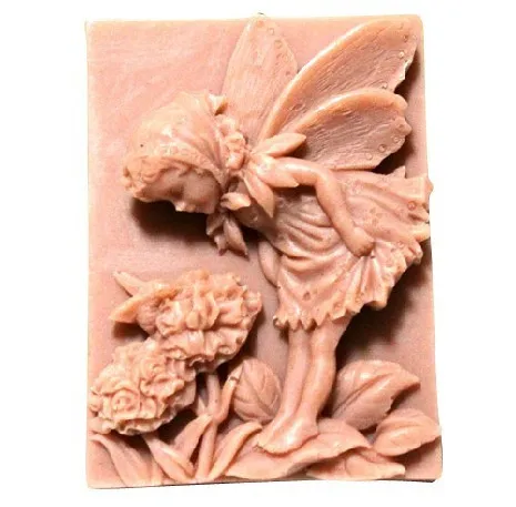 

Silicone Soap Mold Handmade Food Mold Flower Fairies And Bees Shape DIY Soaps Mould Silica Gel Aroma Stone Moulds PRZY 001