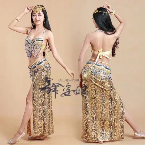 hot-selling belly dancing Costumes bellydance Set Egyptian dancing Clothes 3pcs Bra/Belt/Skirt 3 sizes 11 colors available