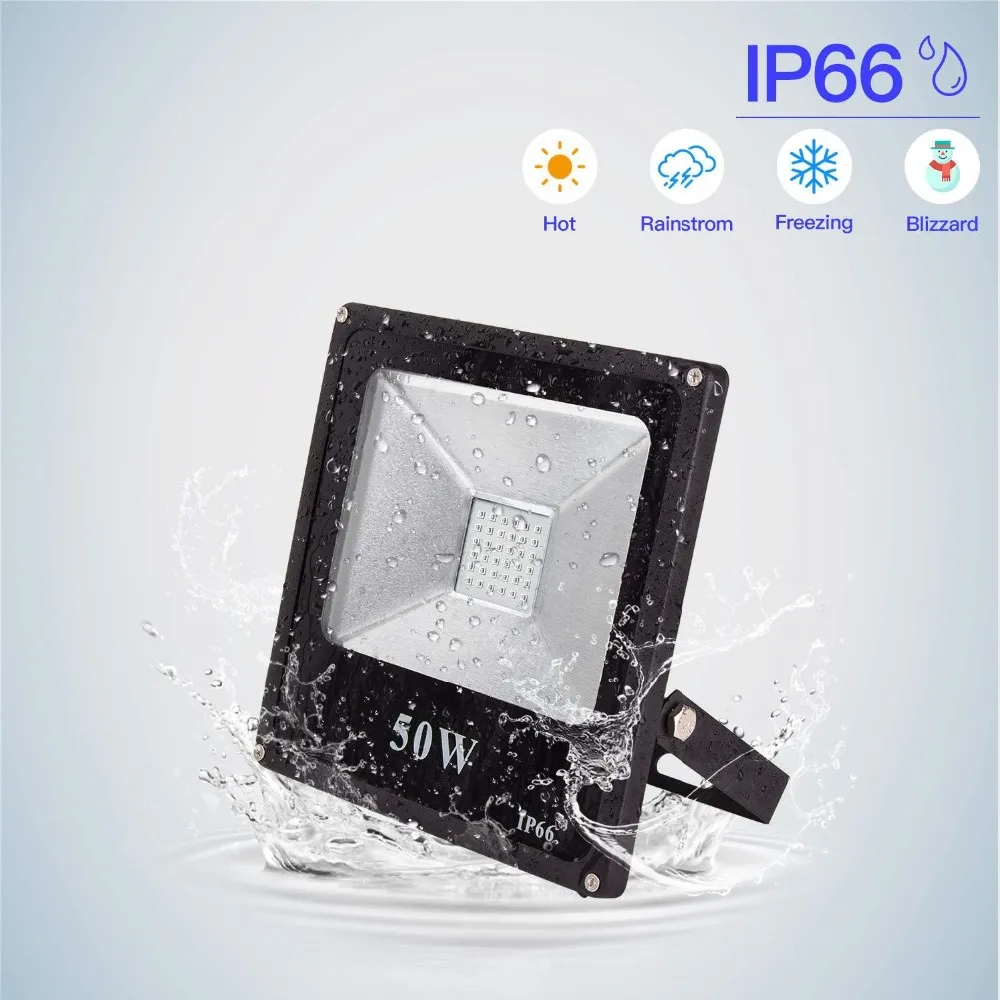 

UV LED Floodlight High Power 10W 20W 30W 50W AC 85V-265V Ultra Violet UV LED Flood Light IP66 Waterproof for Blacklight Party