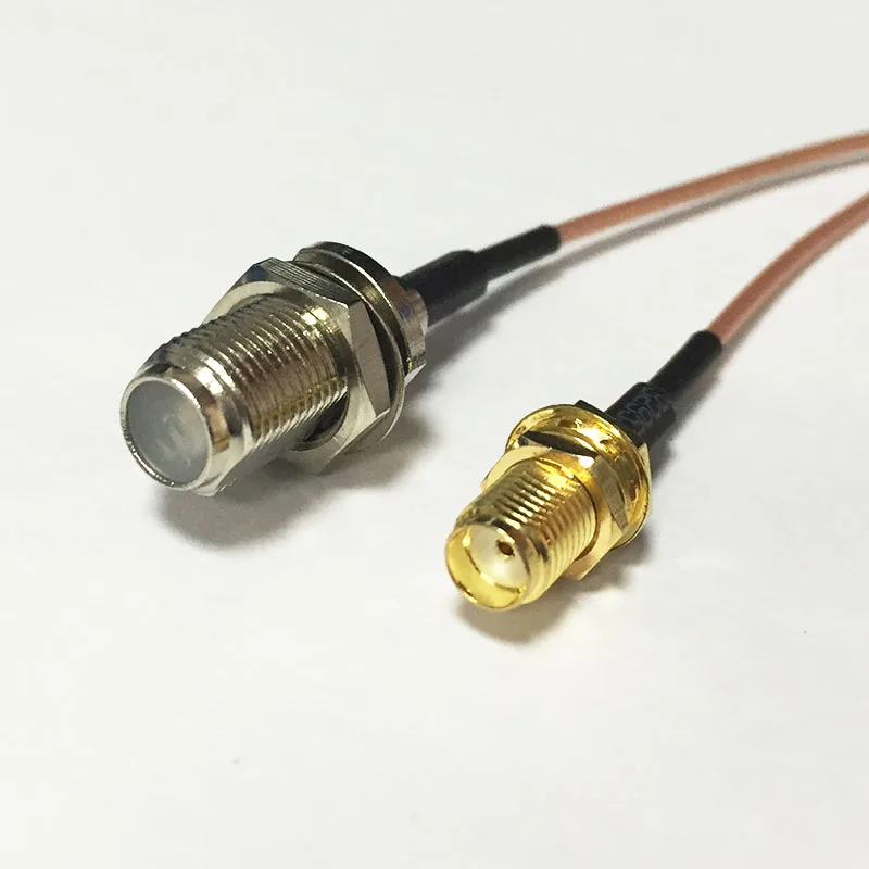 New SMA Female Jack nut Switch F Female pigtail cable RG178  Wholesale 15CM 6