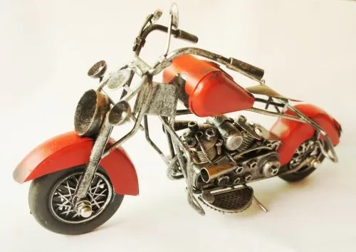 

Free shipping Antique Metal handicrafts motorcycle model creative home/pub/office decoration Iron Craft