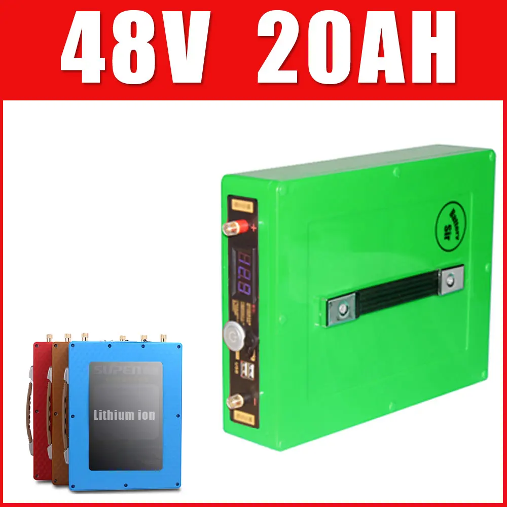 Electric Bicycle 48V 20AH Battery 48V E Scooter Battery With 1000W 2000W BMS Waterproof Box 5V USB Port