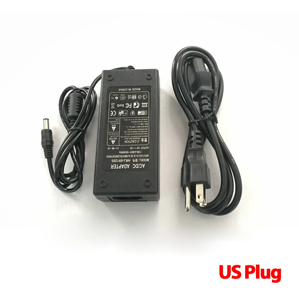 Lowest Price New AC Converter Adapter For DC 12V 5A 60W LED Power Supply Charger for 5050/3528 SMD LED Light or LCD Monitor CCTV