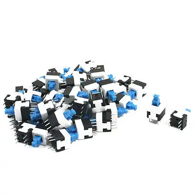 50pcs 6 Pins Latching Type Tact Tactile Push Button Switches 8x8mm/8.5x8.5mm/7x7mm/5.8x5.8mm