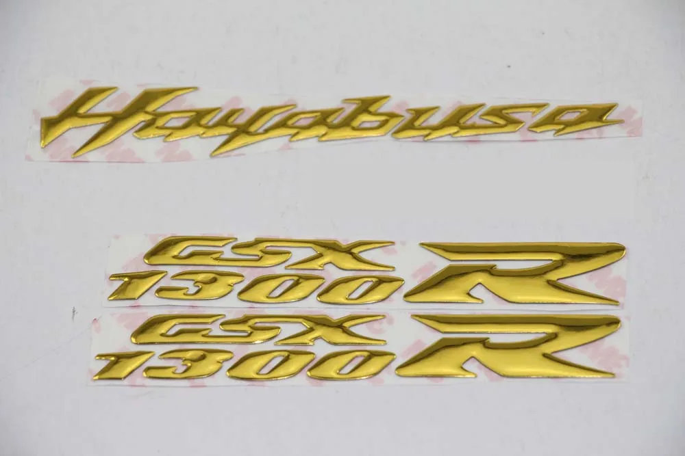 KODASKIN Complete decals stickers Raise 3D Emblem whole Glod fit for HAYABUSA GSXR1300 1997-2007 2008-2017