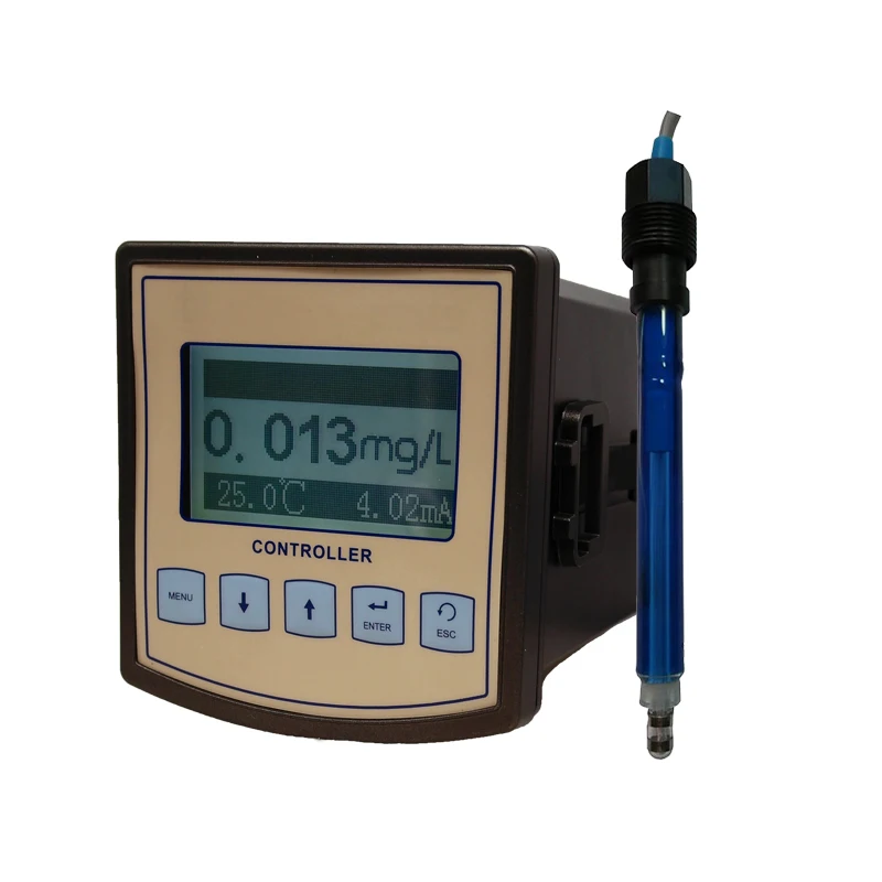 Industrial Ozone Meter Controller transmitter Dissolved Ozone in water relays 4~20mA RS-485 MODBUS RTU Output