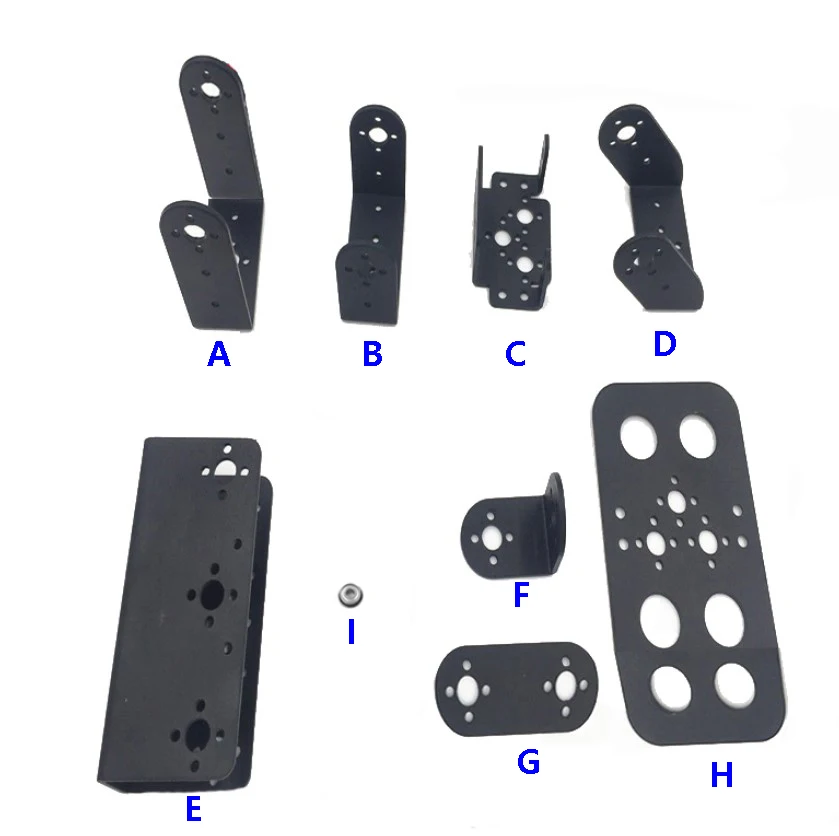 Bracket For Standard Servo/Bearing To DIY Humanoid Robot Accessories/Black