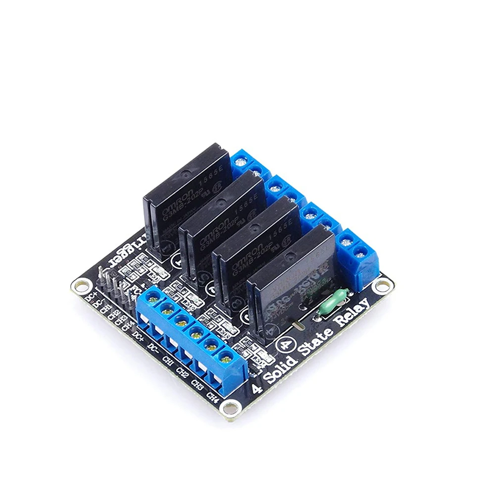 4 Channel Solid State Relay Module Board High Level Trigger 5V 2A for Arduino  MEGA2560 MEGA1280 ARM DSP PIC Relay Module