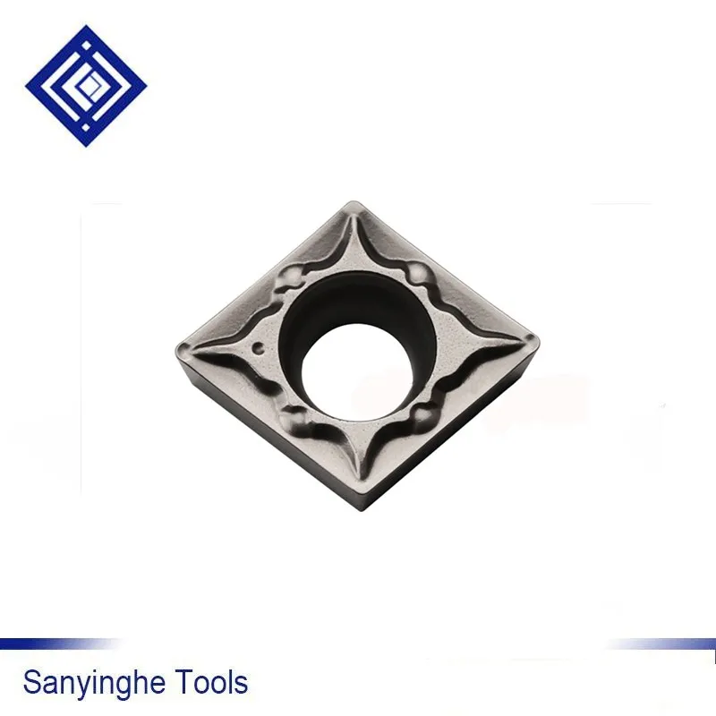 

high quality sanyinghe 10pcs/lots CCMT060204-FG CT3000 cnc carbide turning inserts cnc blade lathe cutter tools for ceramic