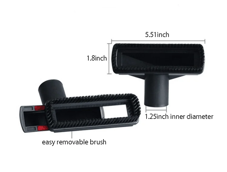 فوهة فائدة 2 في 1 مع ملحق فرشاة للغبار ، 32 مللي متر