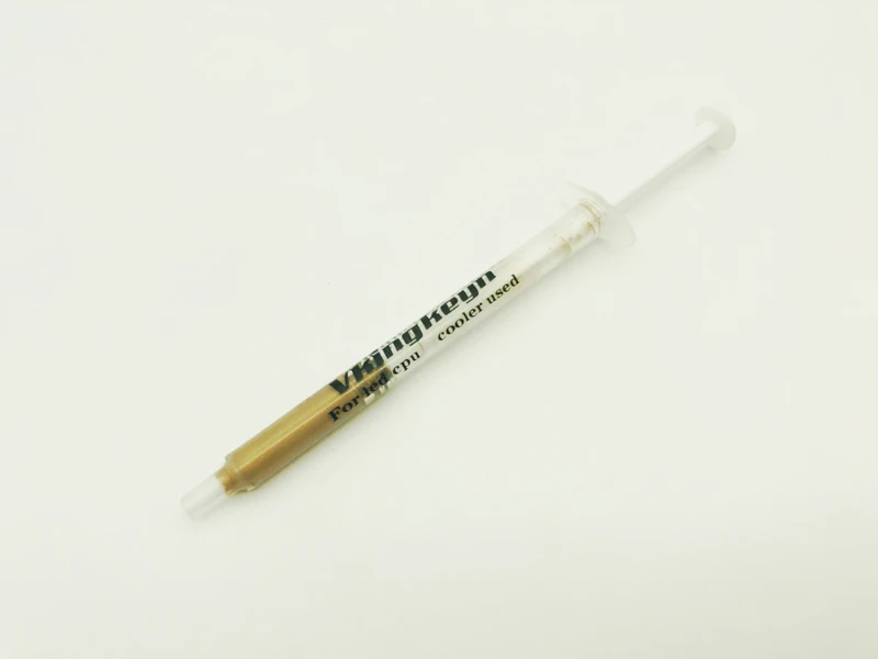 1PCS 3g Gold Cooler Thermal Grease Syringe CPU Chip Heatsink Paste Conductive Compound ABS Cooling Radiator Cooler HOT SALE NEW