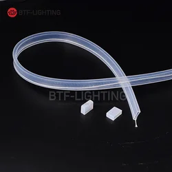 5 meter 8mm 10mm 12mm Silicon Rohr mit Kappen IP67 für SMD 5050 3528 3014 Ws2801 Ws2811 ws2812b Wasserdicht Led Streifen Licht