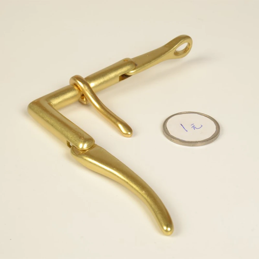 DIY leather craft solid brass fast openning pin belt buckle 39mm inner width 2pcs/lot