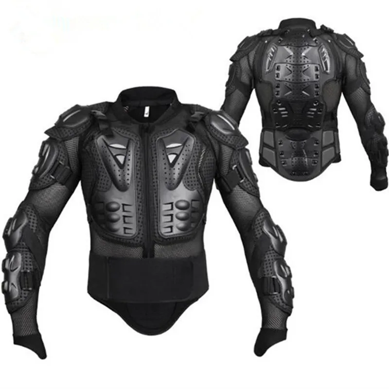 

Off-road Motor Riding Skiing Shatter-resistant Body Armor Protective Jacket + Knee Pads Outdoor Sports Cycling Tops + Kneelet